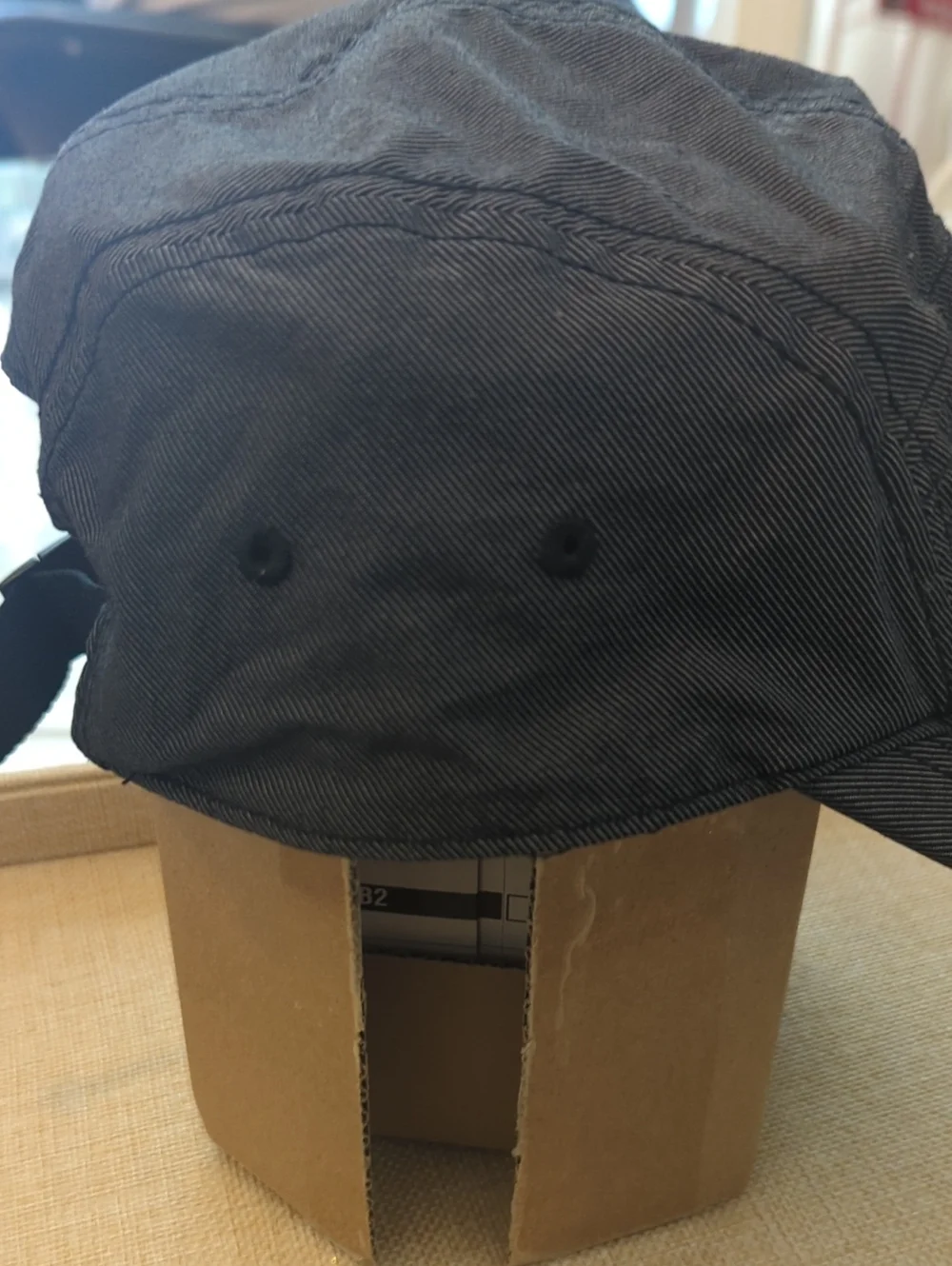 Nike AW84 Dri- Fit  5 Panel Black Swoosh Performance Cap Small